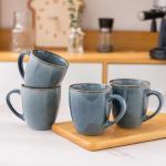 Set of 4 Light Weight Ceramic Coffee Mugs