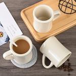 11oz Ceramic Coffee Mug Set with Coasters