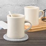 11oz Ceramic Coffee Mug Set with Coasters