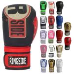 Ringside Black and Red Bag Gloves, S/M
