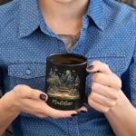Personalized Nature Coffee Mug for Book Lovers