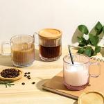 Clear Glass Mug with Bamboo Lid - 12.5 oz