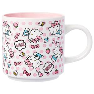 Hello Kitty Polka Dot Stackable Ceramic Mug