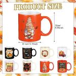 Maxdot 8-Piece Fall Thanksgiving Coffee Mug Set