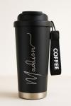 Personalized Insulated Travel Coffee Mug with Straw