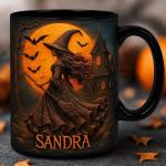 Custom Halloween Witch Mug with Personalized Name