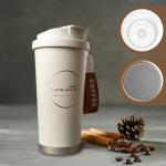 Personalized Insulated Travel Coffee Mug with Straw