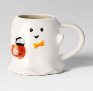Hyde & Eek! Ghost Halloween Ceramic Mug, 15 oz