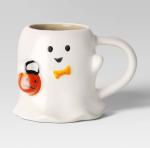 Hyde & Eek! Ghost Halloween Ceramic Mug, 15 oz