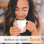 Floral Ceramic Coffee Mug with Gold Rim