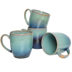 Bosmarlin 17 Oz Ceramic Coffee Mug Set of 4