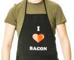 Funny Bacon Apron with Pockets for BBQ Fun
