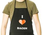 Funny Bacon Apron with Pockets for BBQ Fun