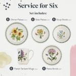 Botanic Garden 30-Piece Floral Dinnerware Set