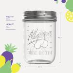 16 oz Wide Mouth Mason Jars - 10 Pack