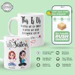 Personalized Besties Coffee Mug - Custom Name & Quote