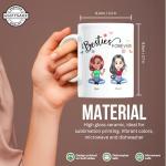 Personalized Besties Coffee Mug - Custom Name & Quote