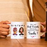 Personalized Besties Coffee Mug - Custom Name & Quote