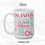 Personalized Name Signature Coffee Mug 15oz