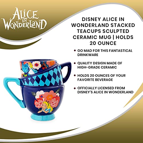 Disney Alice in Wonderland Stackable Coffee Mugs