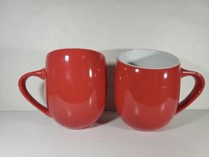 Red Tilted Coffee Mugs Set of 2 – 20 oz