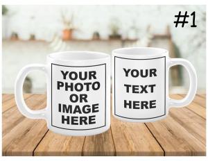 Custom Photo Mug with Text - 11oz or 15oz