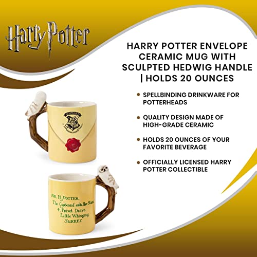 Harry Potter 20-Ounce Ceramic Mug with Hedwig Handle