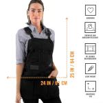 Magnetic Tool Holder Apron with 18 Pockets