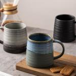 Handmade Ceramic Coffee Mug - 16oz Blue-Grey