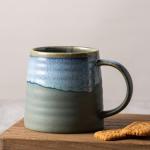 Handmade Ceramic Coffee Mug - 16oz Blue-Grey