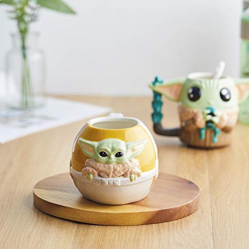 Baby Yoda Sculpted Ceramic Coffee Mug 16 OZ