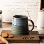 Handmade Ceramic Coffee Mug - 16oz Blue-Grey