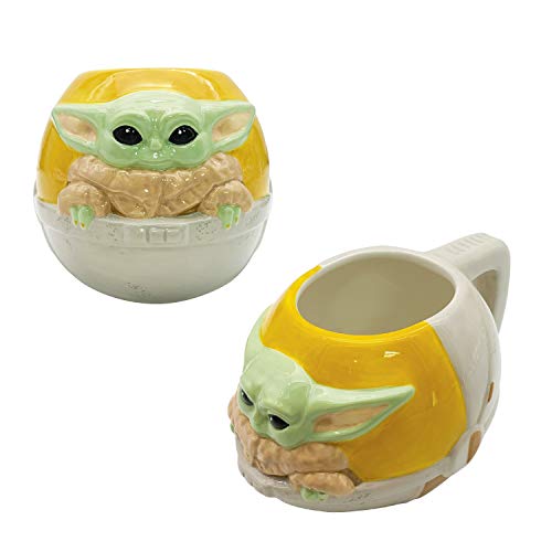 Baby Yoda Sculpted Ceramic Coffee Mug 16 OZ
