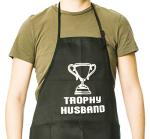 Funny Trophy Husband Apron with Pockets