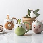 Cute Frog Coffee Mug with Spoon - 420ml