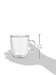 Bodum 10oz Double Wall Insulated Glass Mugs, Set of 2
