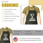 Funny Trophy Husband Apron with Pockets