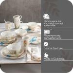 Birds Nature Inspired Ceramic Dinnerware Set