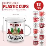 12 Pack Christmas Holiday Quote Coffee Mugs