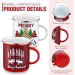 12 Pack Christmas Holiday Quote Coffee Mugs