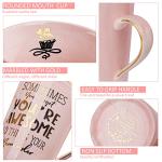 Awesome Coffee Mug for Her - Pink Marble Design