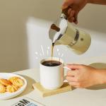 Sweese 10 Oz Stackable White Coffee Mugs Set