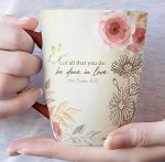 Set of 6 Bible Verse Christian Coffee Mugs
