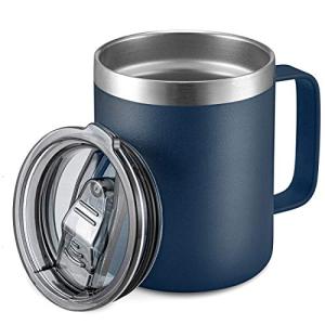 ALOUFEA 12oz Insulated Coffee Mug with Handle