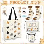 Cute Cat Lover Gift Set with Enamel Mug