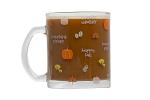 Pearhead Halloween Glass Harvest Coffee Mug, 12 oz