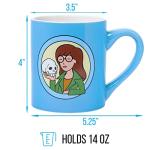 Silver Buffalo Sarcasm Ceramic Coffee Mug, 14-Ounces