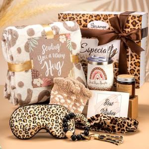 Leopard Print Tumbler and Blanket Gift Set