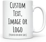 Customizable Ceramic Coffee Mug - 11oz & 15oz