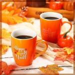 Thanksgiving Pumpkin Coffee Mugs Set of 4